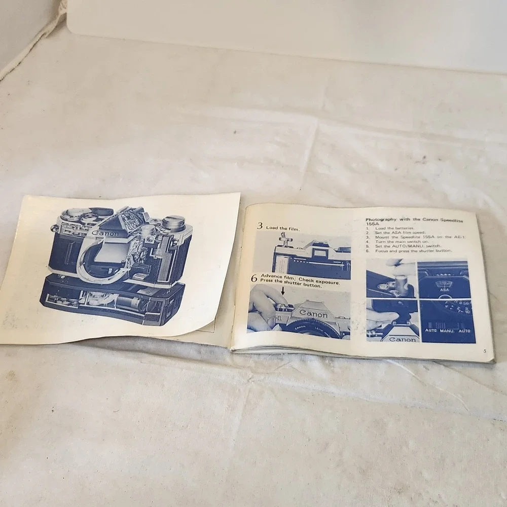 Canon AE-1 AE1 35mm FILM camera instruction owner's manual guide vintage